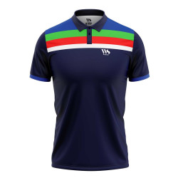 Whitedot India Retro Navy Blue Cricket T-shirt